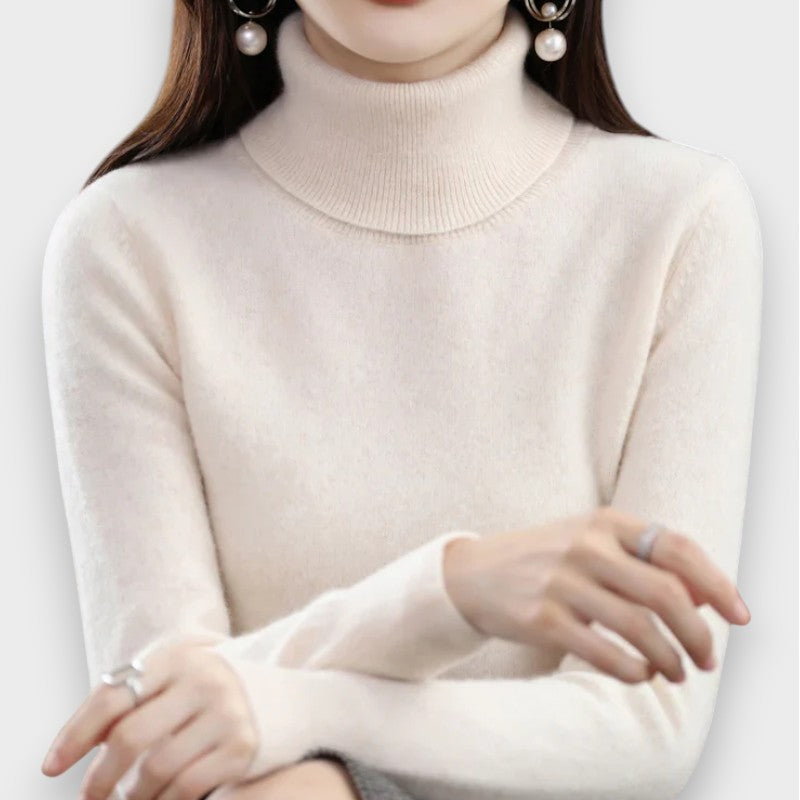 Zoey | Cashmere Rullekrave Sweater