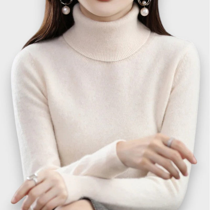Zoey | Cashmere Rullekrave Sweater