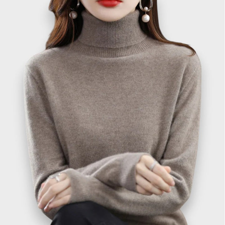 Zoey | Cashmere Rullekrave Sweater