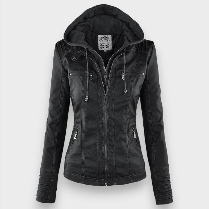 Leni | Læder Bikerjakke