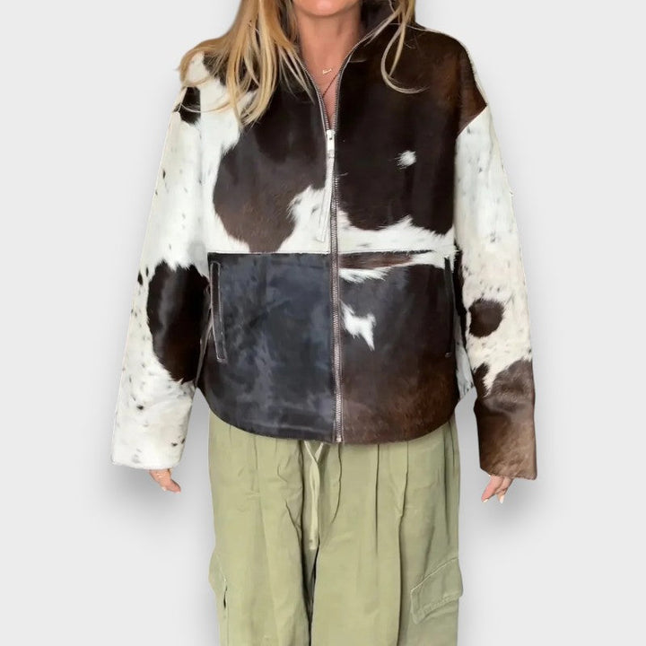 Evelina | Jakke med Leopardprint