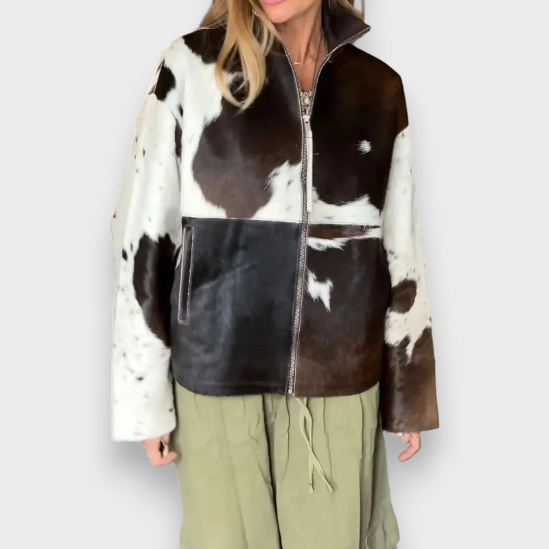 Evelina | Jakke med Leopardprint