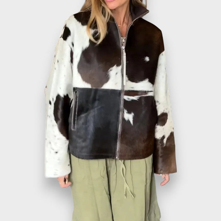 Evelina | Jakke med Leopardprint