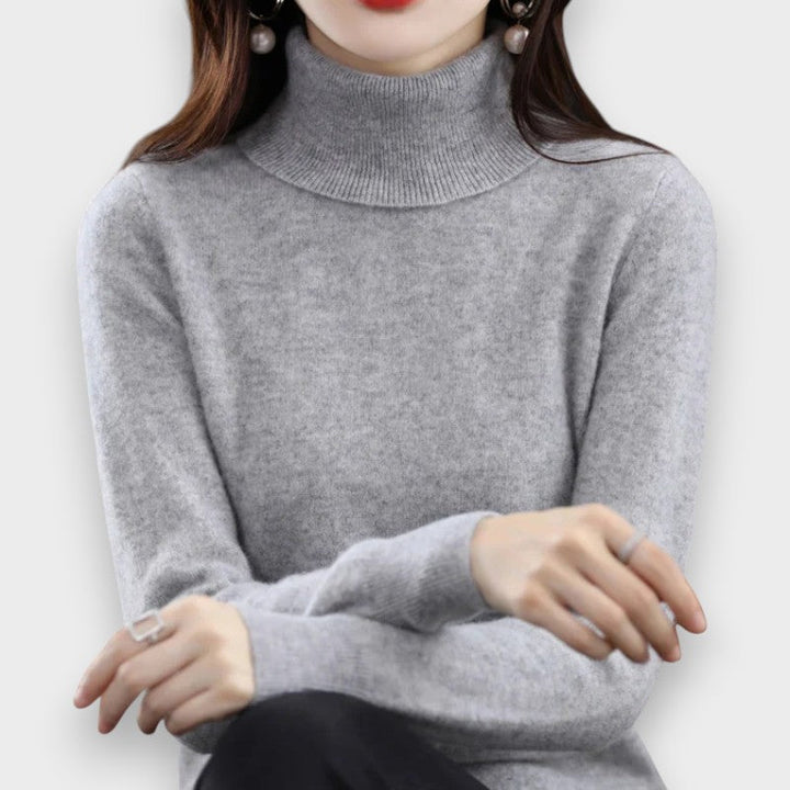 Zoey | Cashmere Rullekrave Sweater