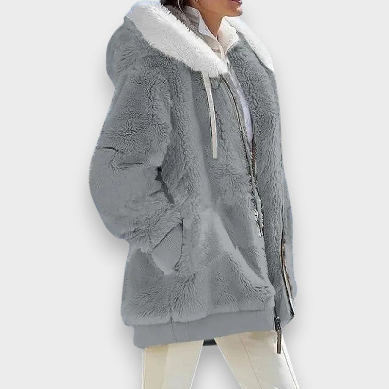 Harper | Vinterjakke med hætte og lynlås