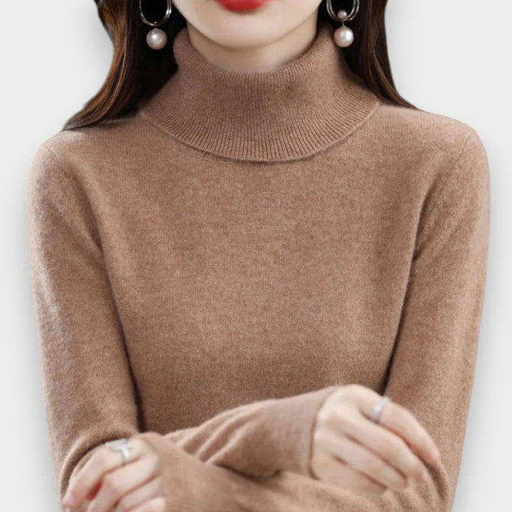 Zoey | Cashmere Rullekrave Sweater