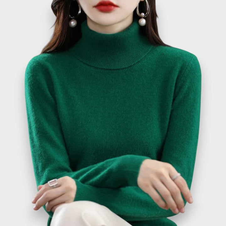 Zoey | Cashmere Rullekrave Sweater