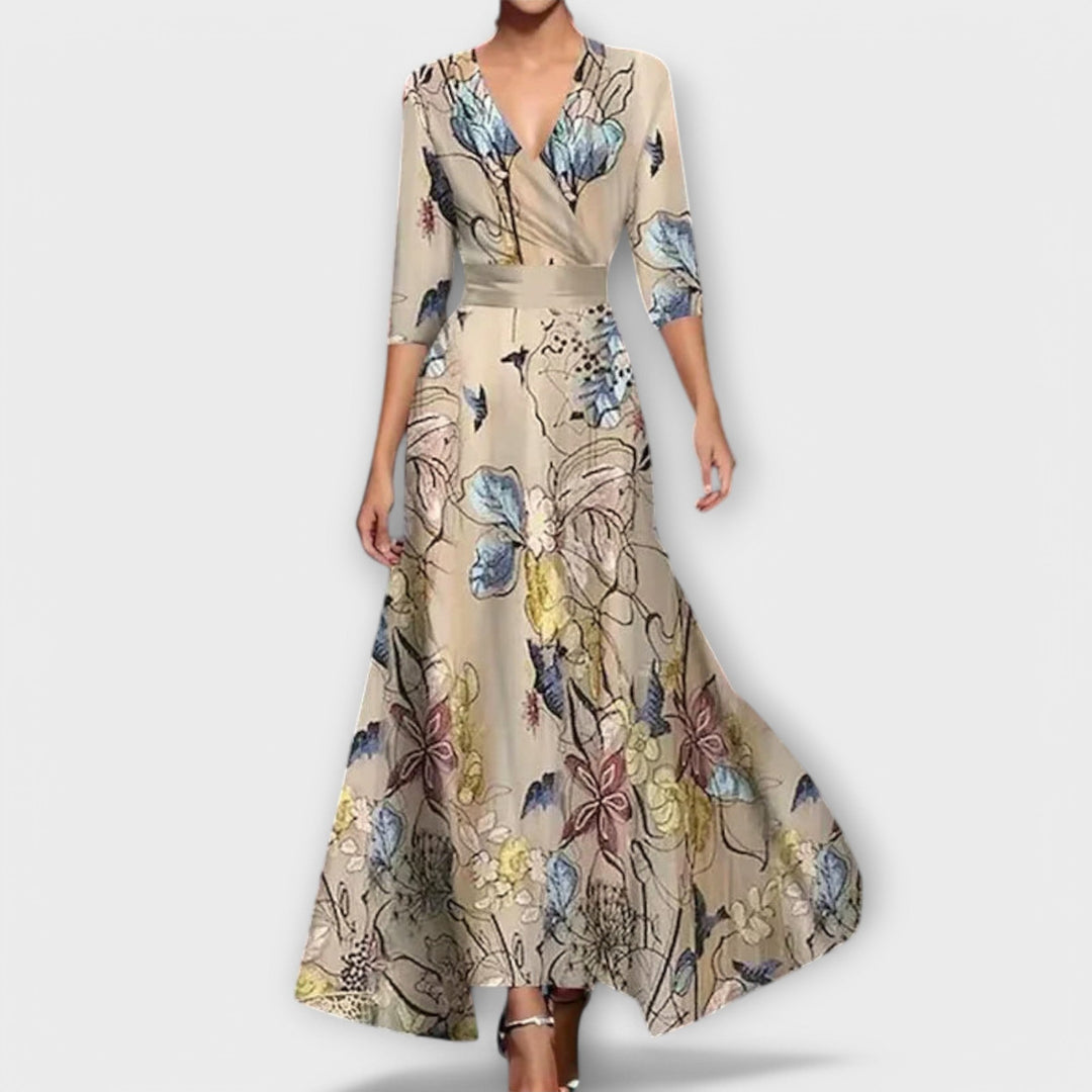 Alma - Elegant Ærmedesign Kvindekjole