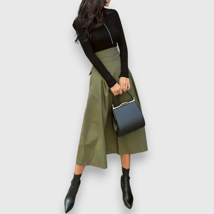 Elina – Elegant Midi Skørt