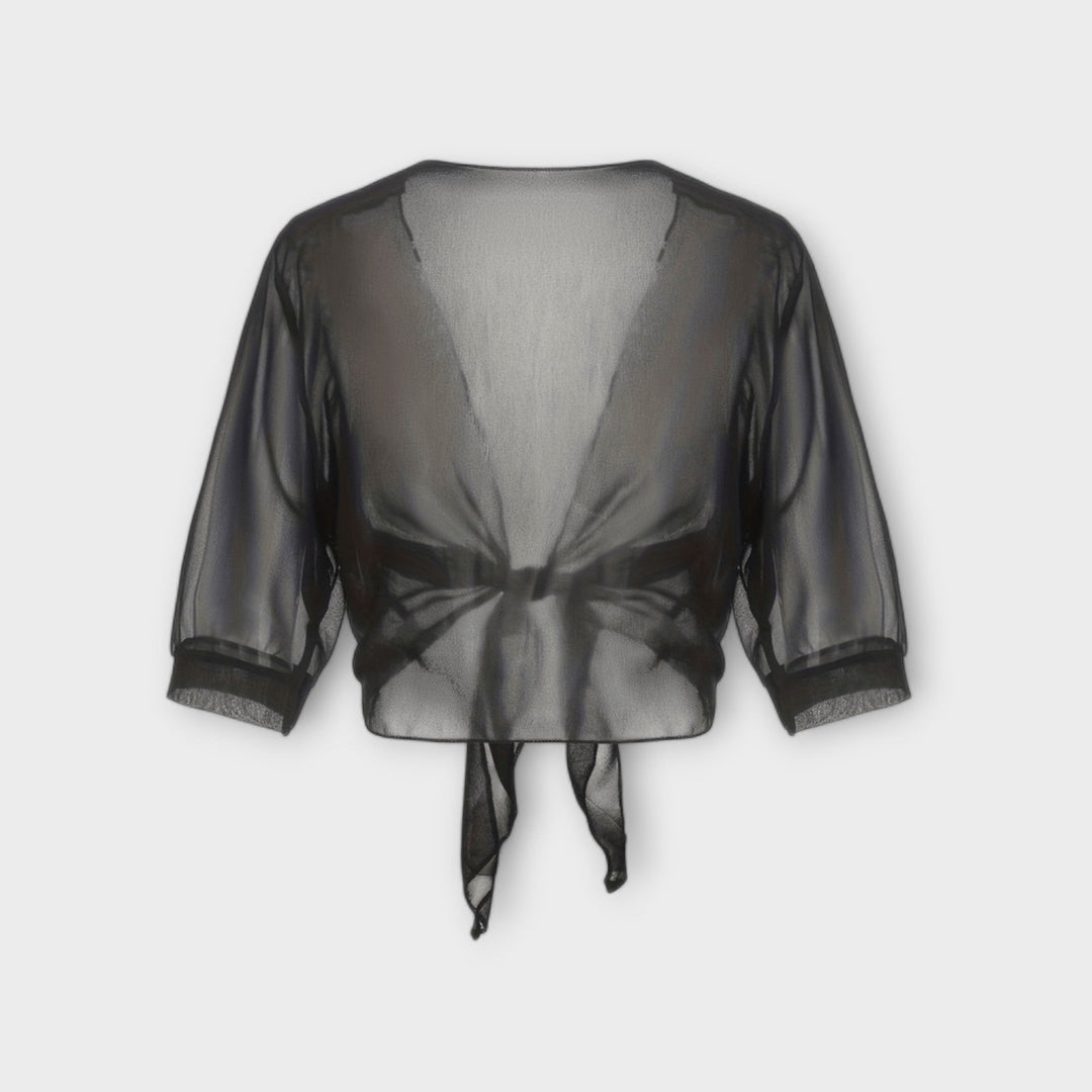 Olivia – Bluse med Åben Front