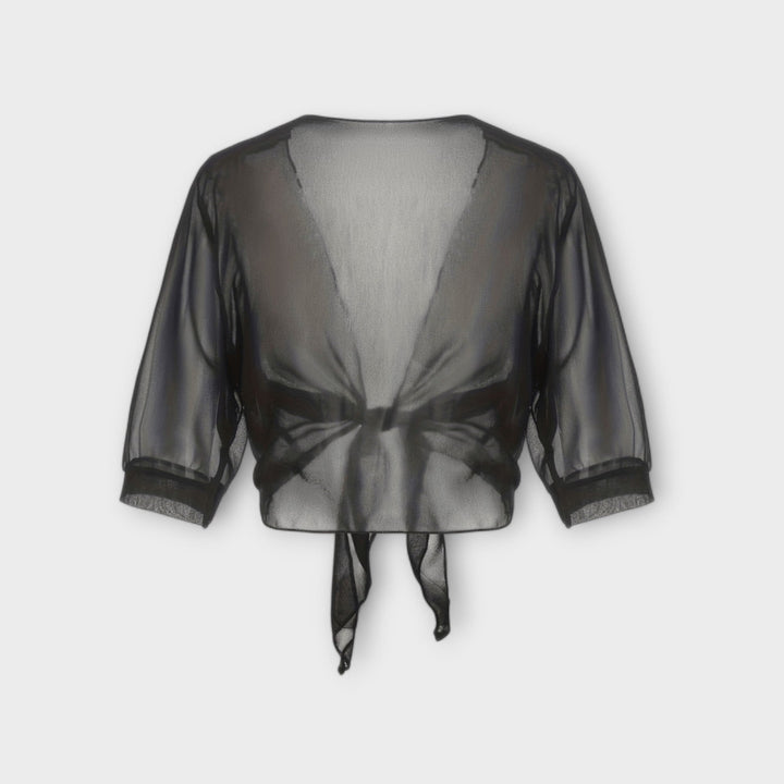 Olivia – Bluse med Åben Front