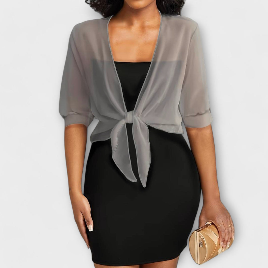 Olivia – Bluse med Åben Front