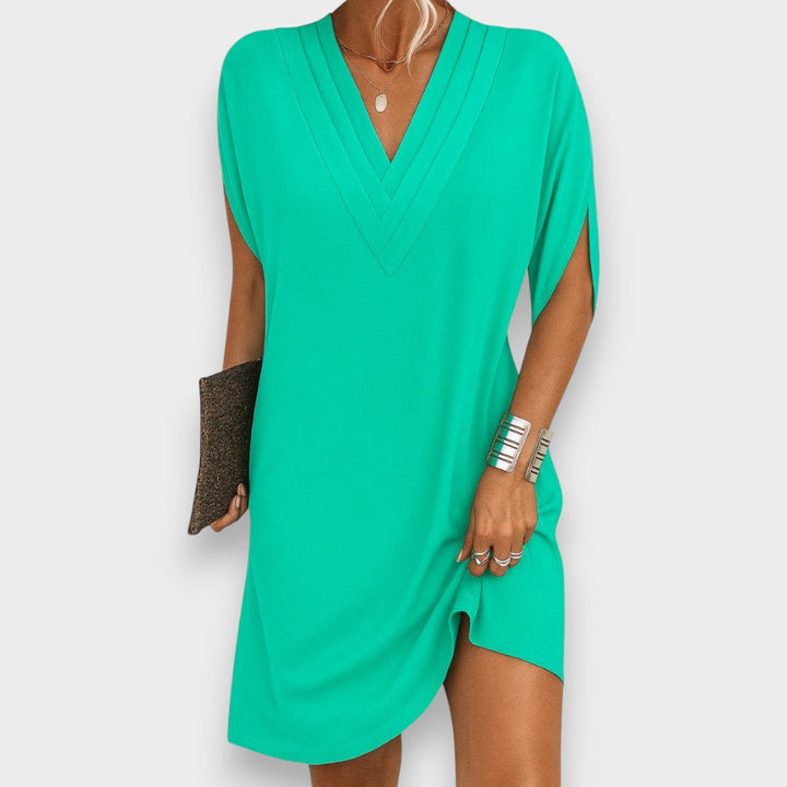 Rachel | V-Hals Casual Mini Kjole