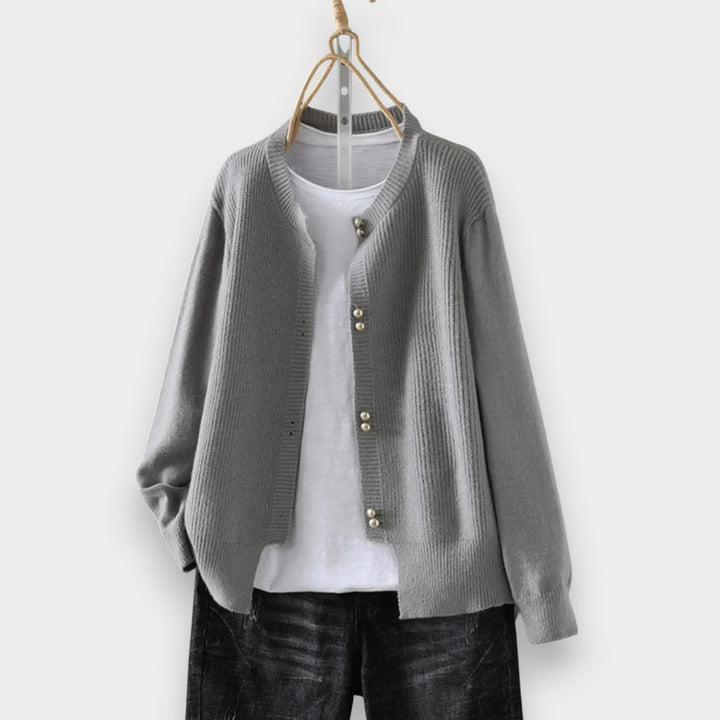 Malea | Cardigan med Perlemorsknapper