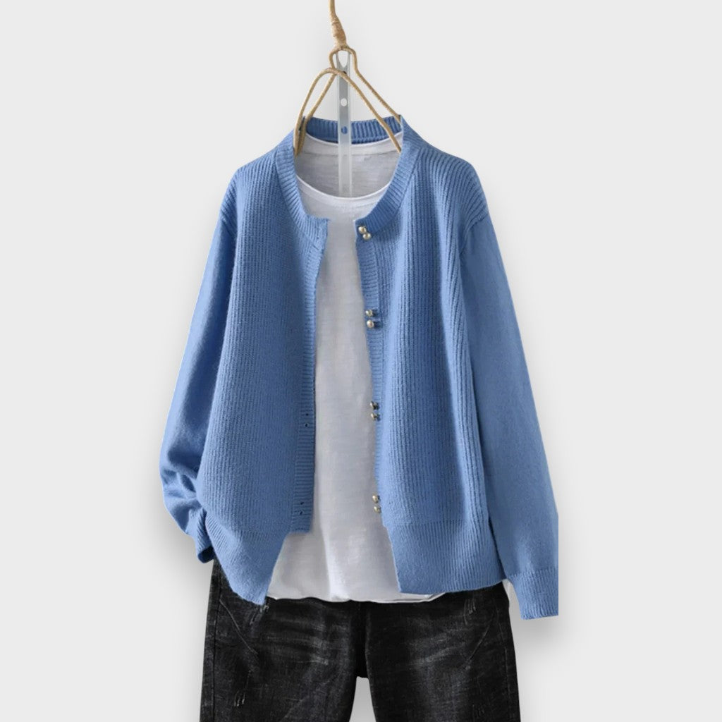 Malea | Cardigan med Perlemorsknapper