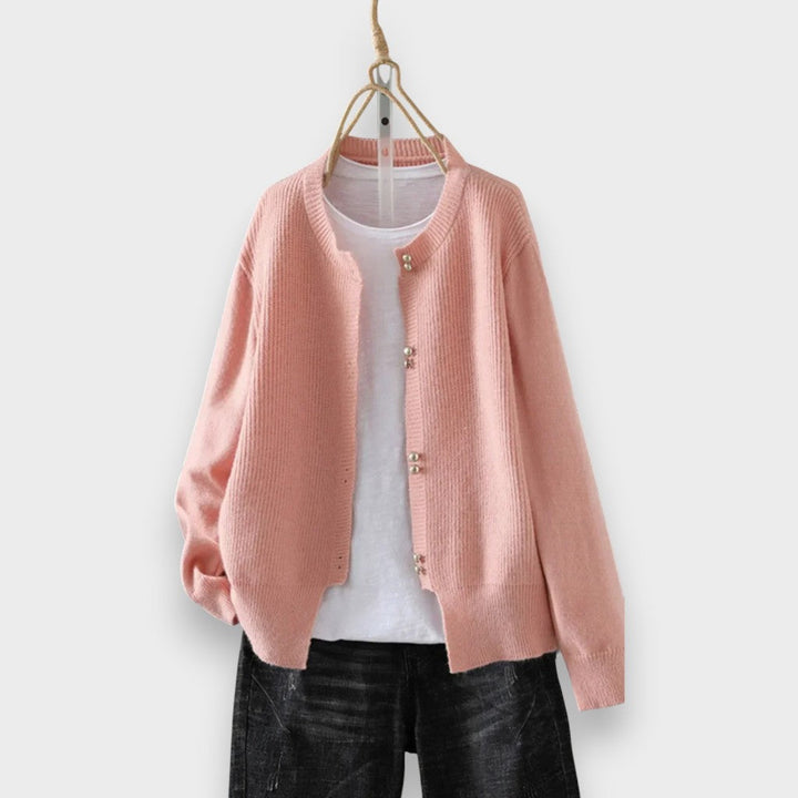 Malea | Cardigan med Perlemorsknapper