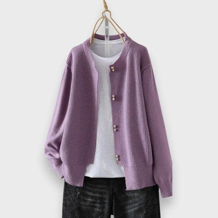 Malea | Cardigan med Perlemorsknapper