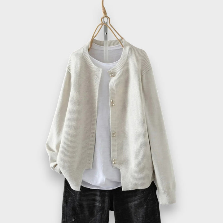 Malea | Cardigan med Perlemorsknapper