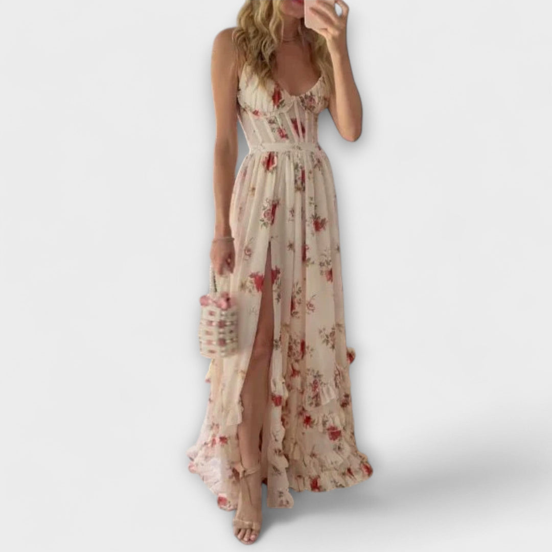 Hazel - Kjole med Blomsterprint