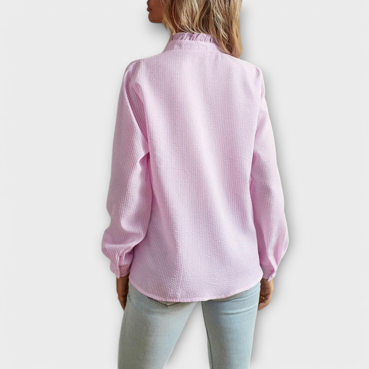 Lily - Elegant Langærmet Bluse