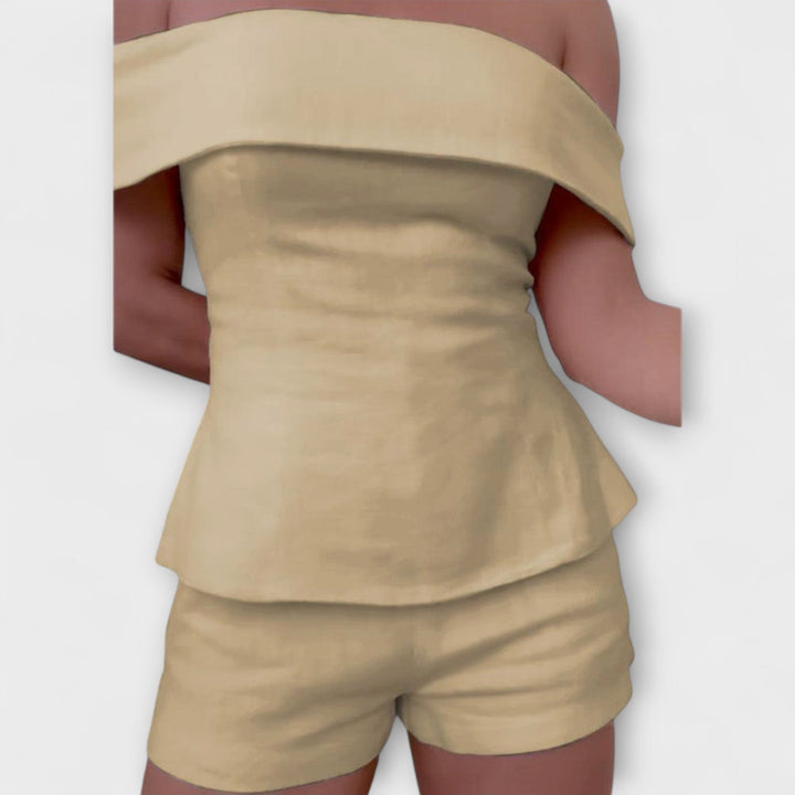 Olivia - Stilfuld Sæt i Bomuld-Linned