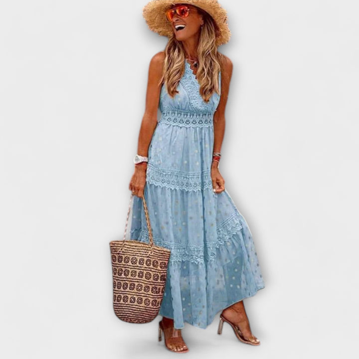 Lola - Maxi Kjole med Boho Blonde