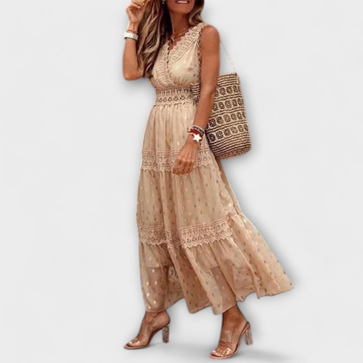 Lola - Maxi Kjole med Boho Blonde