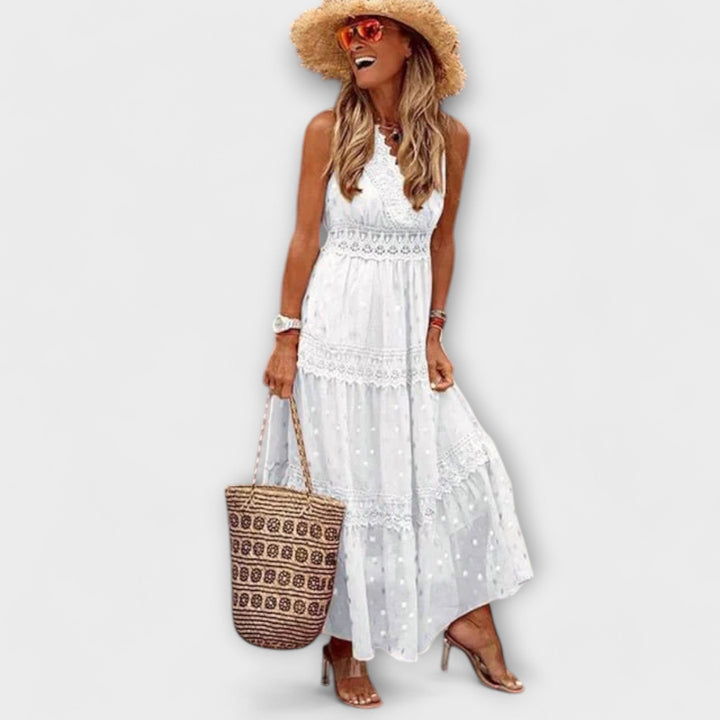 Lola - Maxi Kjole med Boho Blonde