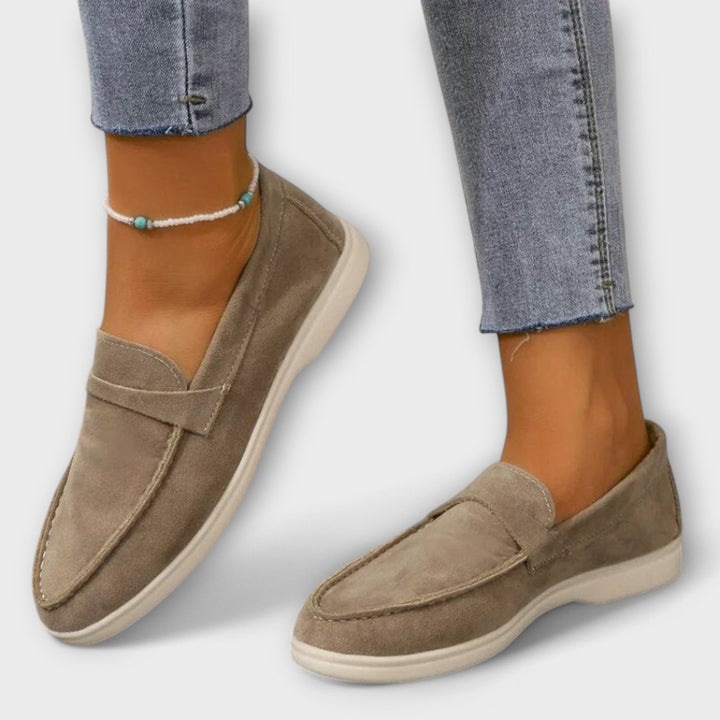 Elegant Kvinders Suede Loafers