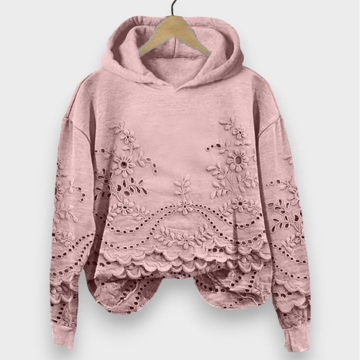 Alina | Pullover med Blonde Detaljer