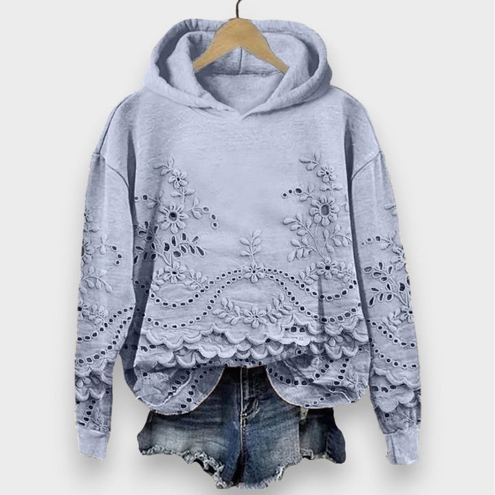 Alina | Pullover med Blonde Detaljer