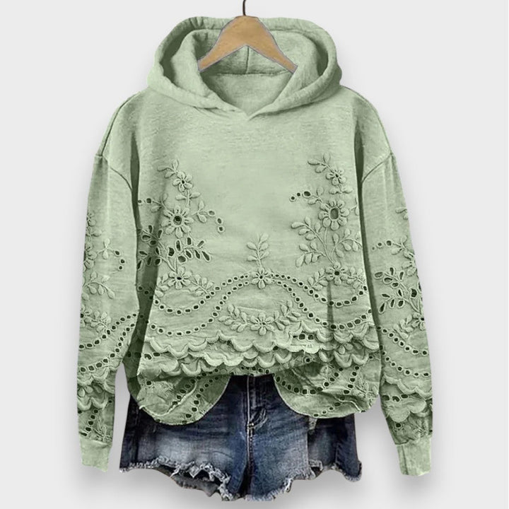 Alina | Pullover med Blonde Detaljer
