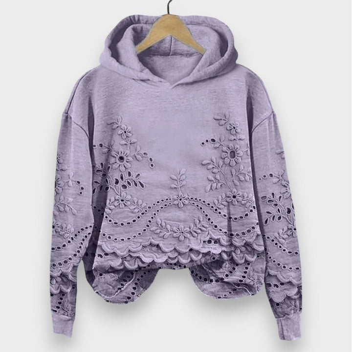 Alina | Pullover med Blonde Detaljer