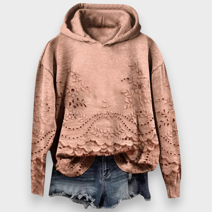 Alina | Pullover med Blonde Detaljer