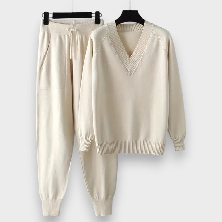 Marine | To-delt sæt med lange ærmer