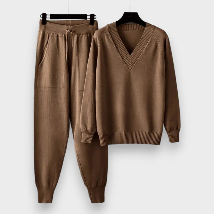 Marine | To-delt sæt med lange ærmer