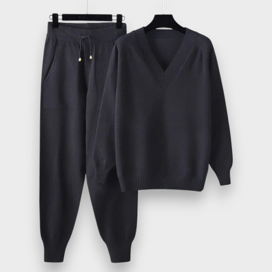 Marine | To-delt sæt med lange ærmer