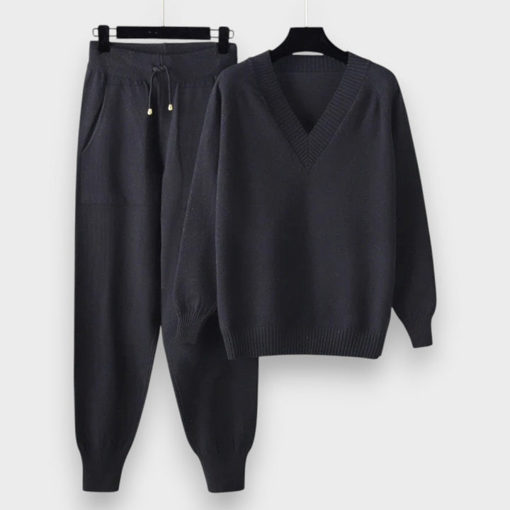 Marine | To-delt sæt med lange ærmer