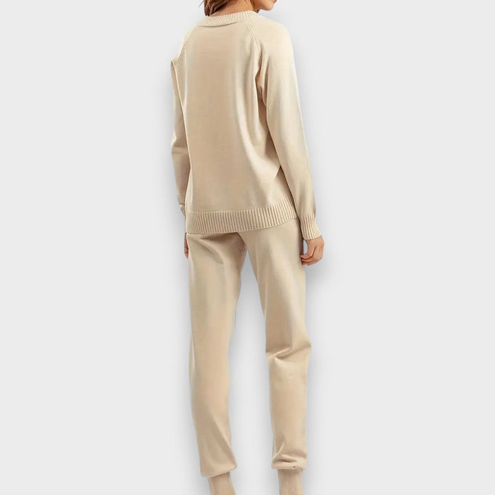 Marine | To-delt sæt med lange ærmer