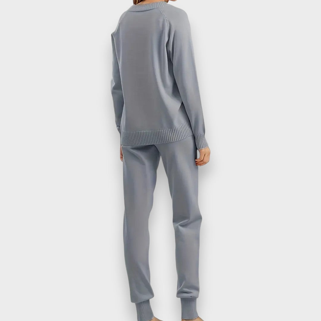 Marine | To-delt sæt med lange ærmer