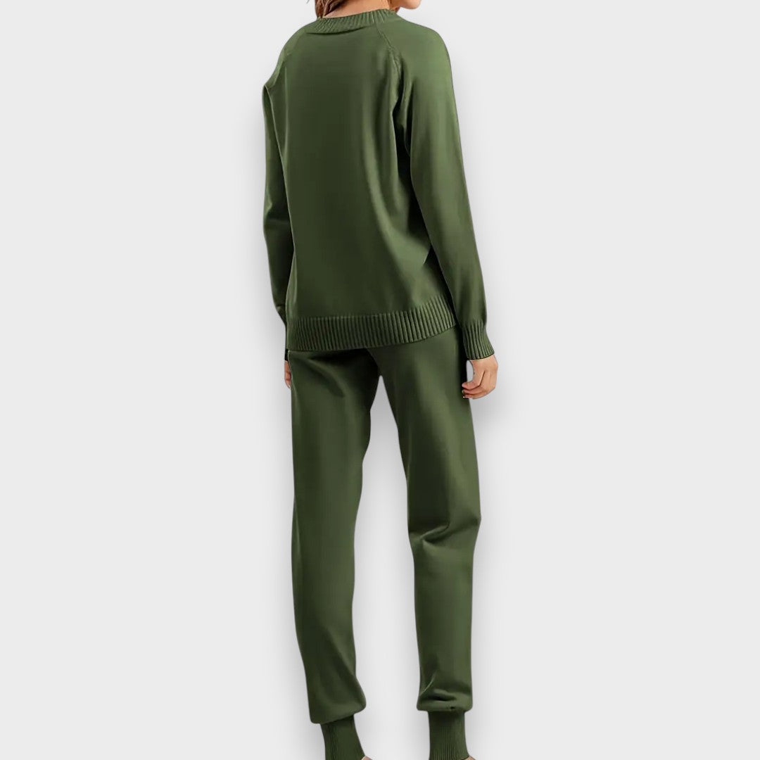 Marine | To-delt sæt med lange ærmer