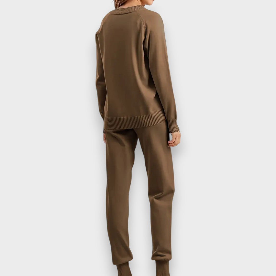 Marine | To-delt sæt med lange ærmer