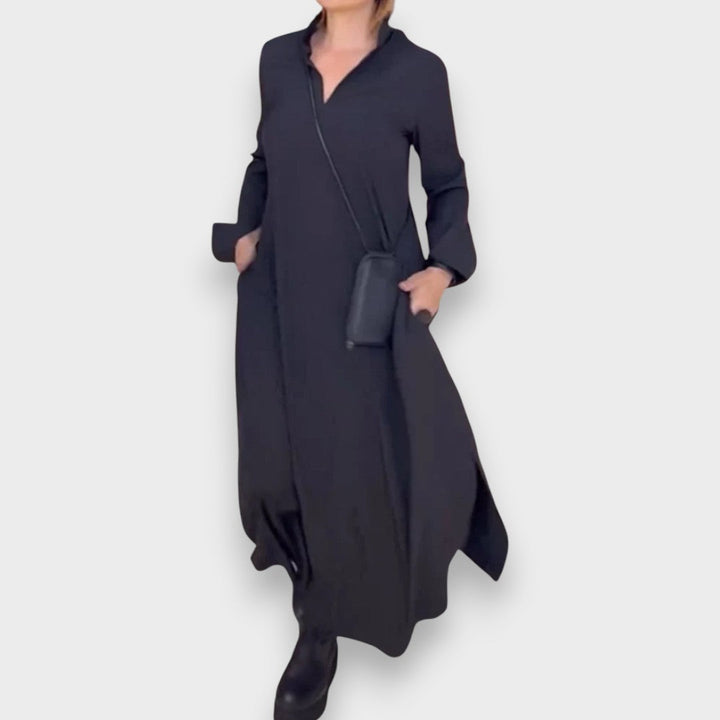 Cécile | Lang Kjole med Side Slids