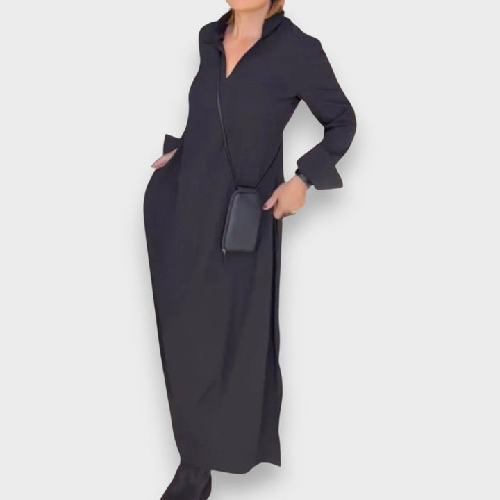 Cécile | Lang Kjole med Side Slids