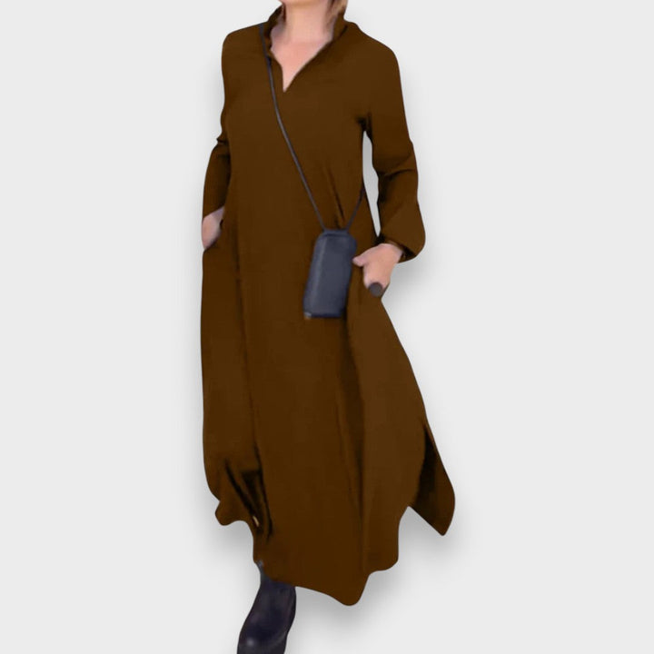 Cécile | Lang Kjole med Side Slids