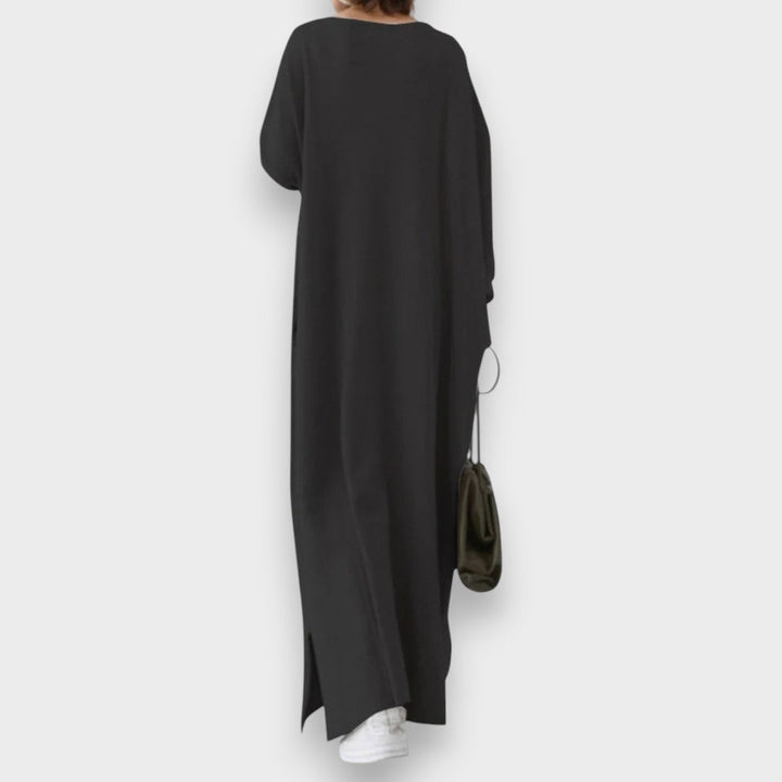 Estelle | Elegant Casual Kjole med V-Udskæring