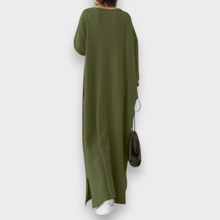 Estelle | Elegant Casual Kjole med V-Udskæring