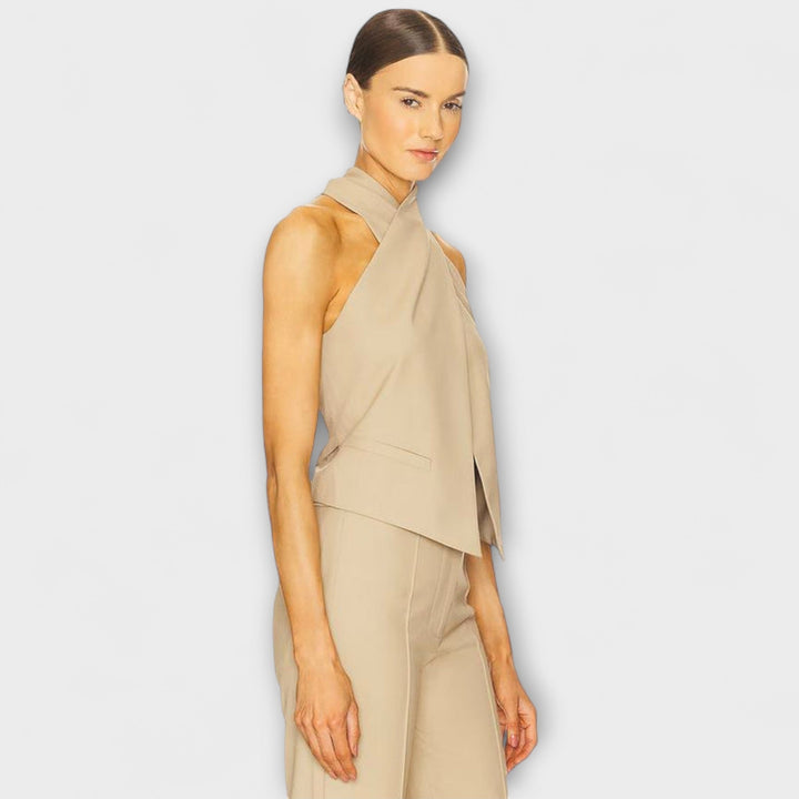 Juni – Crisscross Halterneck Top