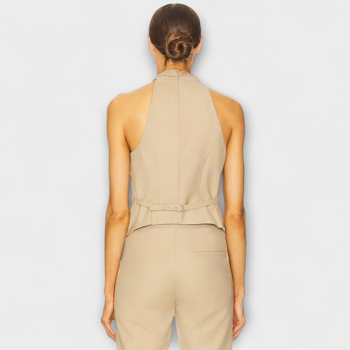 Juni – Crisscross Halterneck Top