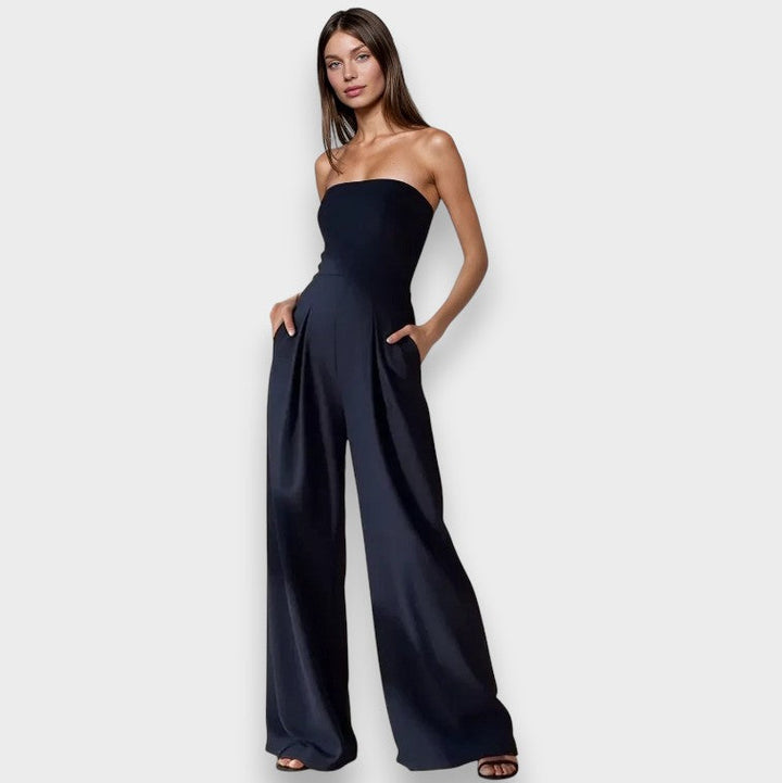 Elke | Strapless Jumpsuit med Bredde Ben